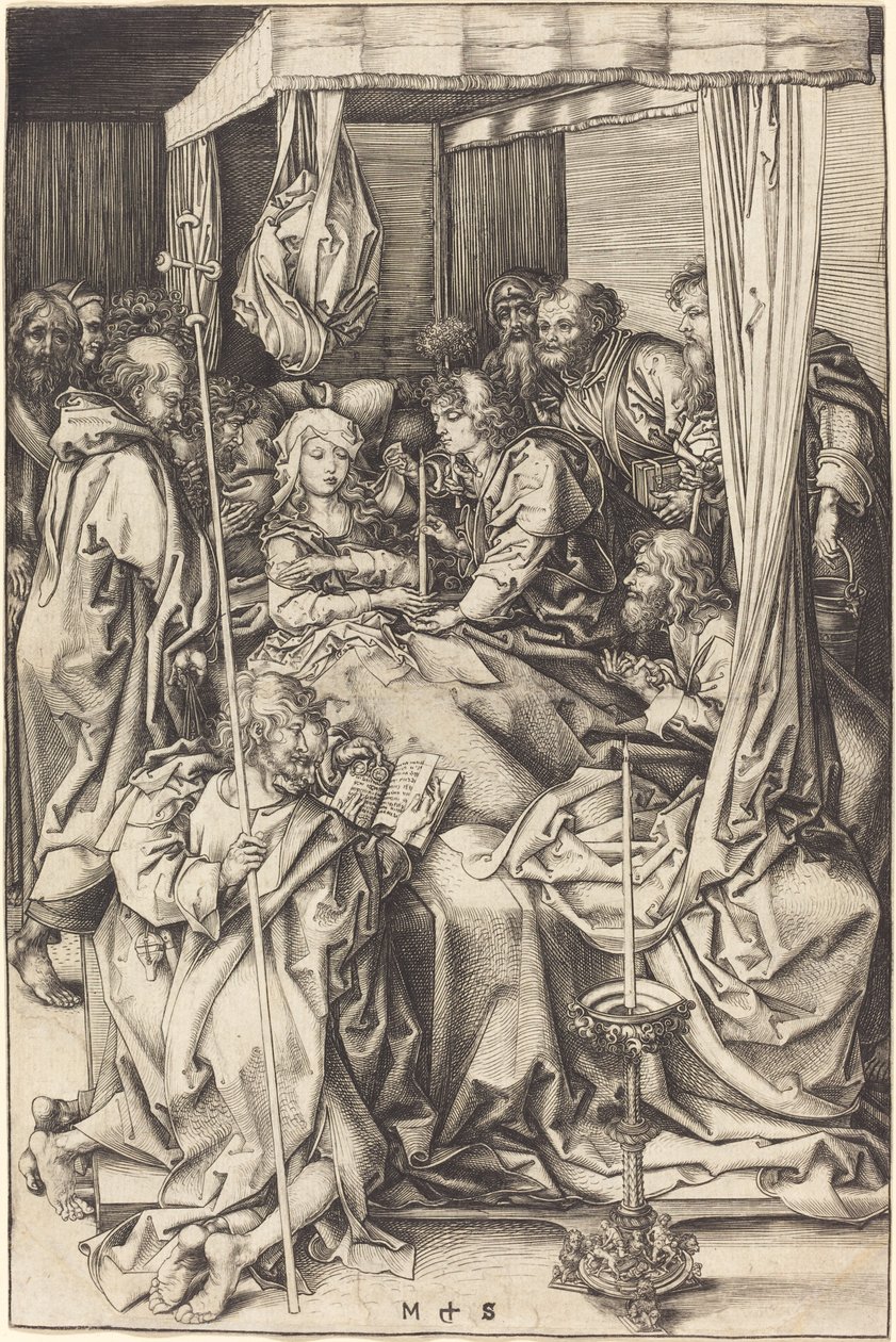 Jungfruns död av Martin Schongauer