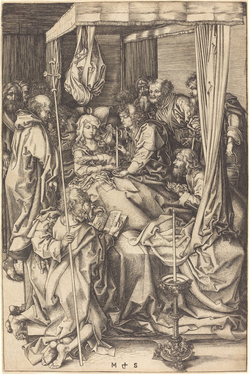 Jungfruns död av Martin Schongauer