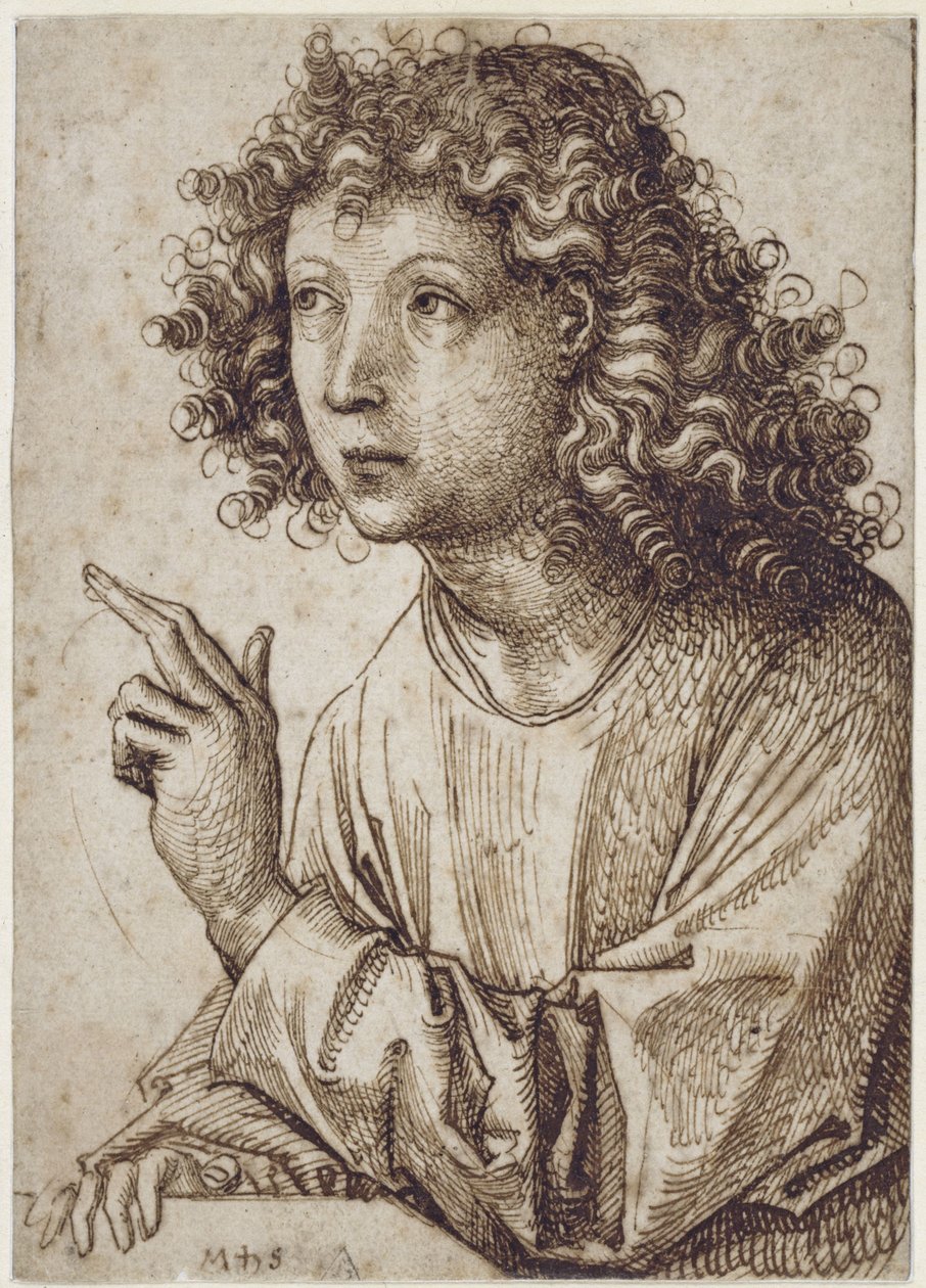 Bebådelsens ängel av Martin Schongauer