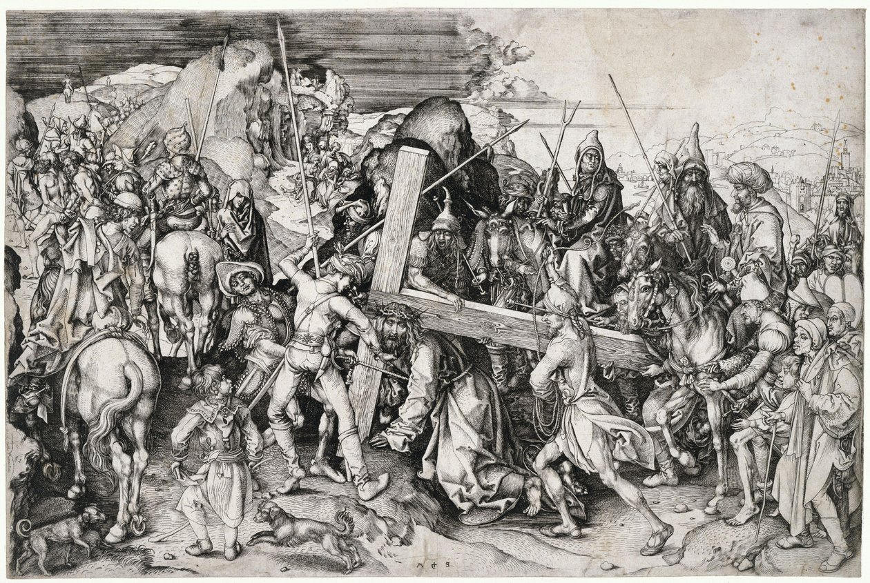Den stora korsbärningen av Martin Schongauer
