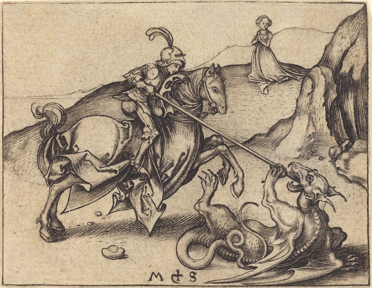 Sankt Georg av Martin Schongauer