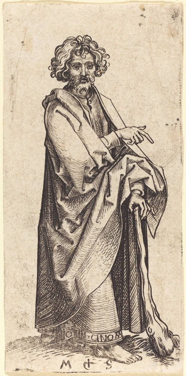Sankt Judas Thaddeus av Martin Schongauer