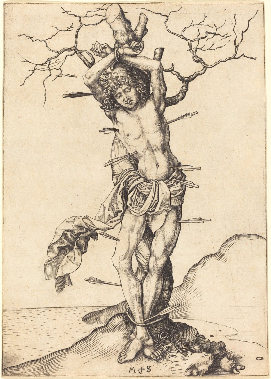 Sankt Sebastian av Martin Schongauer