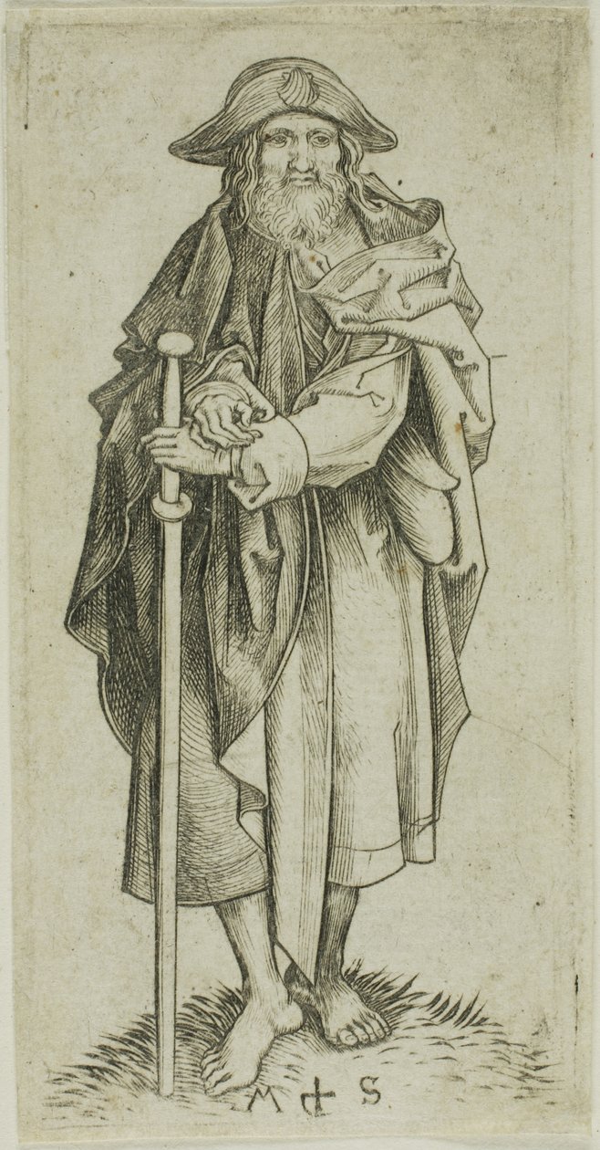 St. James Major, från Apostlarna av Martin Schongauer