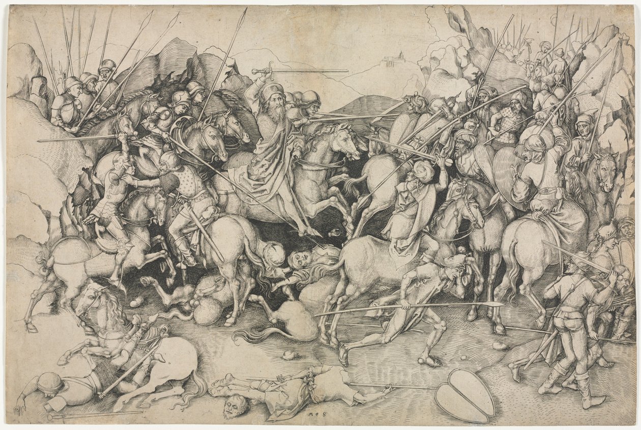 St. James och saracenerna, 1400-talet. av Martin Schongauer