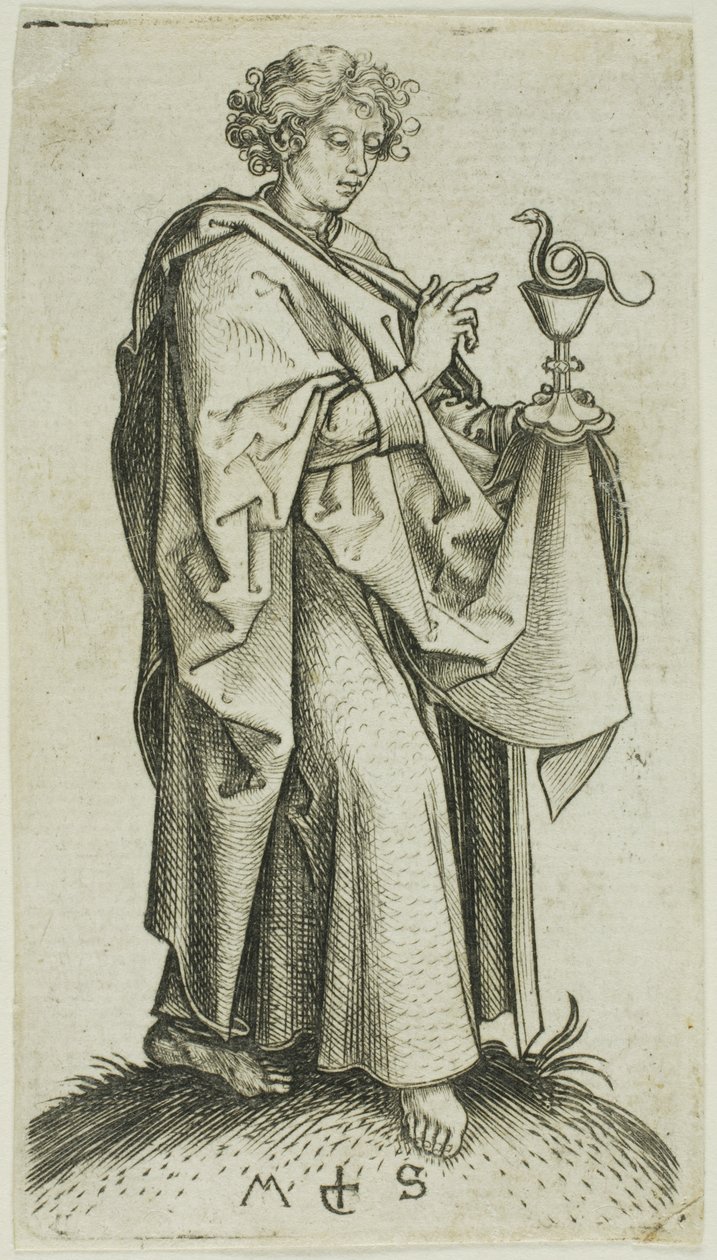 Johannes, från Apostlarna av Martin Schongauer