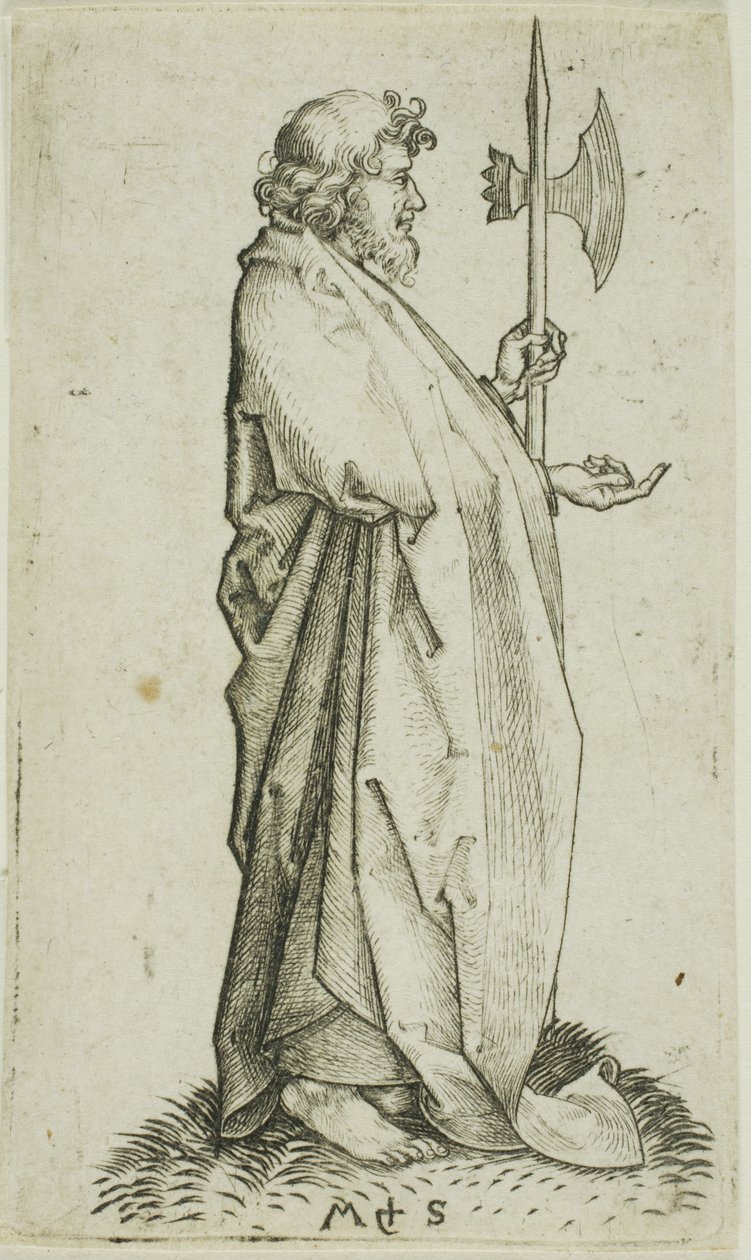S:t Matthias, från Apostlarna av Martin Schongauer