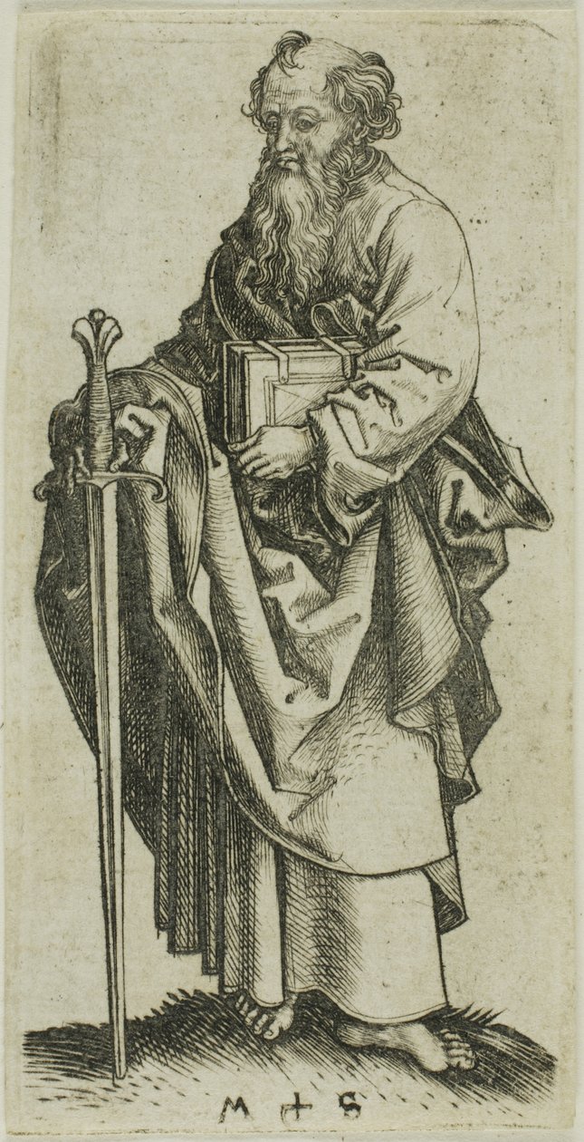 Paulus, från Apostlarna av Martin Schongauer