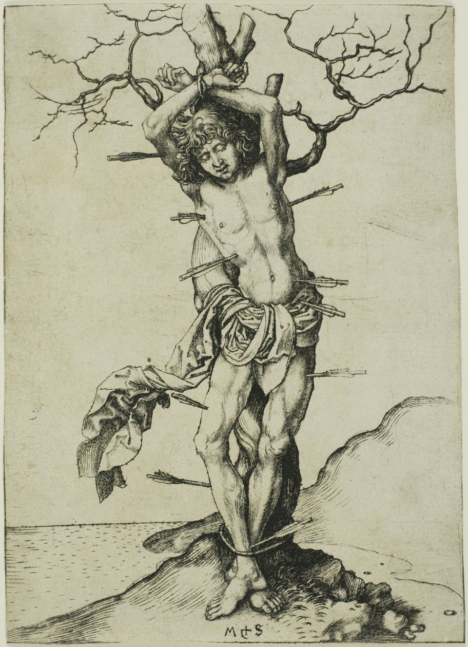 St Sebastian av Martin Schongauer