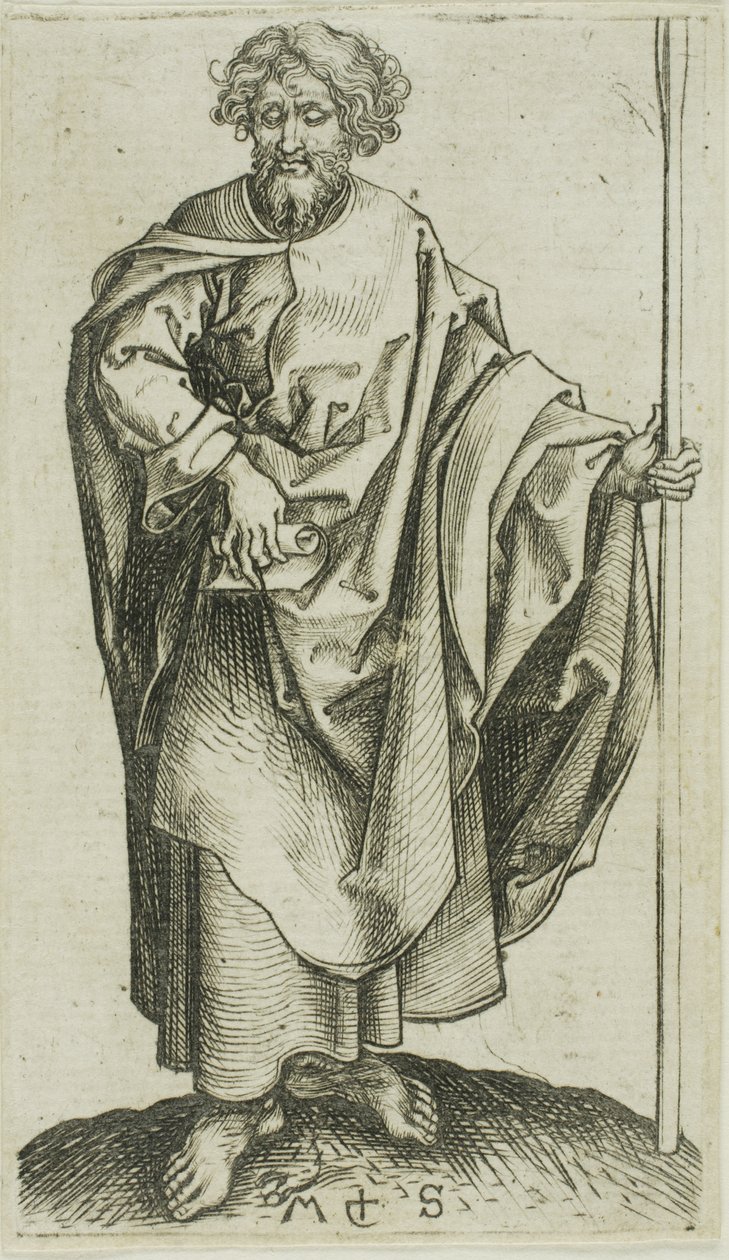 S:t Thomas, från Apostlarna av Martin Schongauer