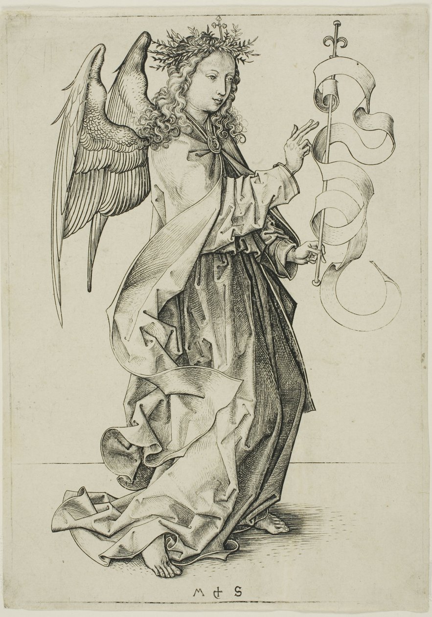 Bebådelsens ängel av Martin Schongauer