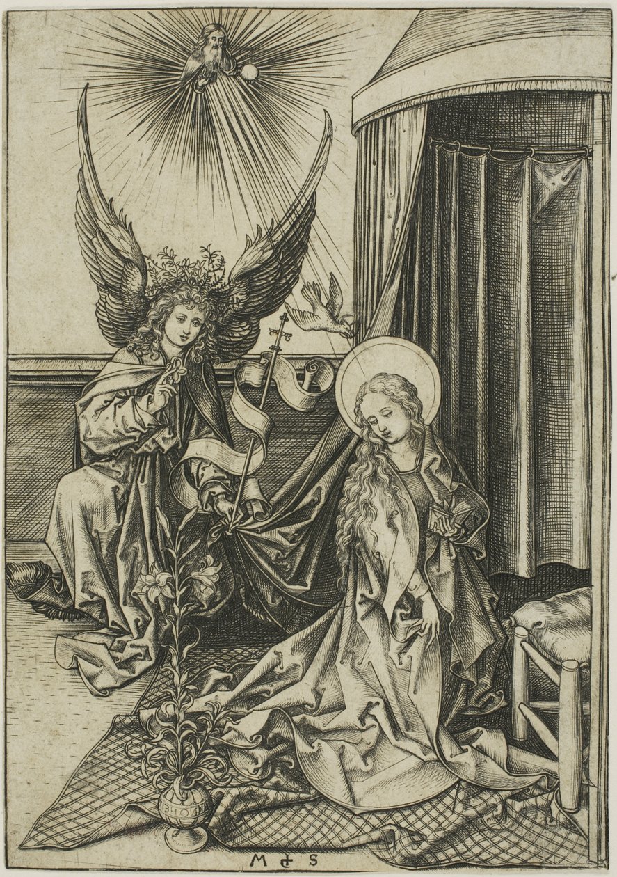 Bebådelsen av Martin Schongauer