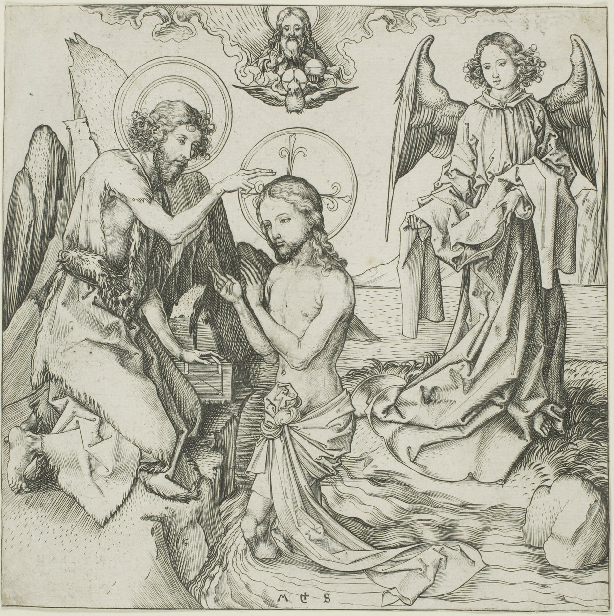 Kristi dop av Martin Schongauer