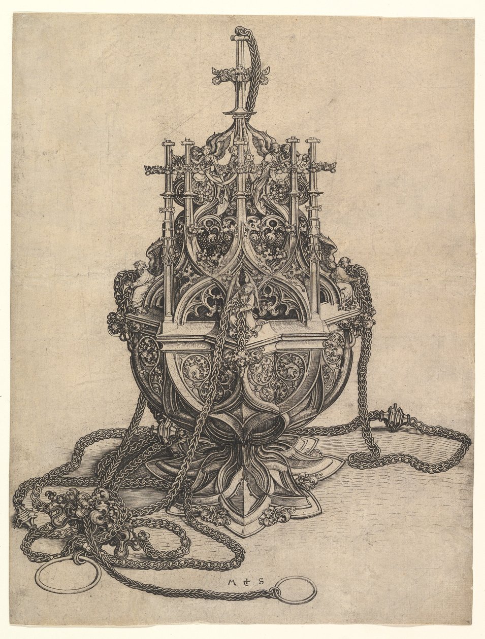 Rökelsekaret, ca. 1435-1491. av Martin Schongauer