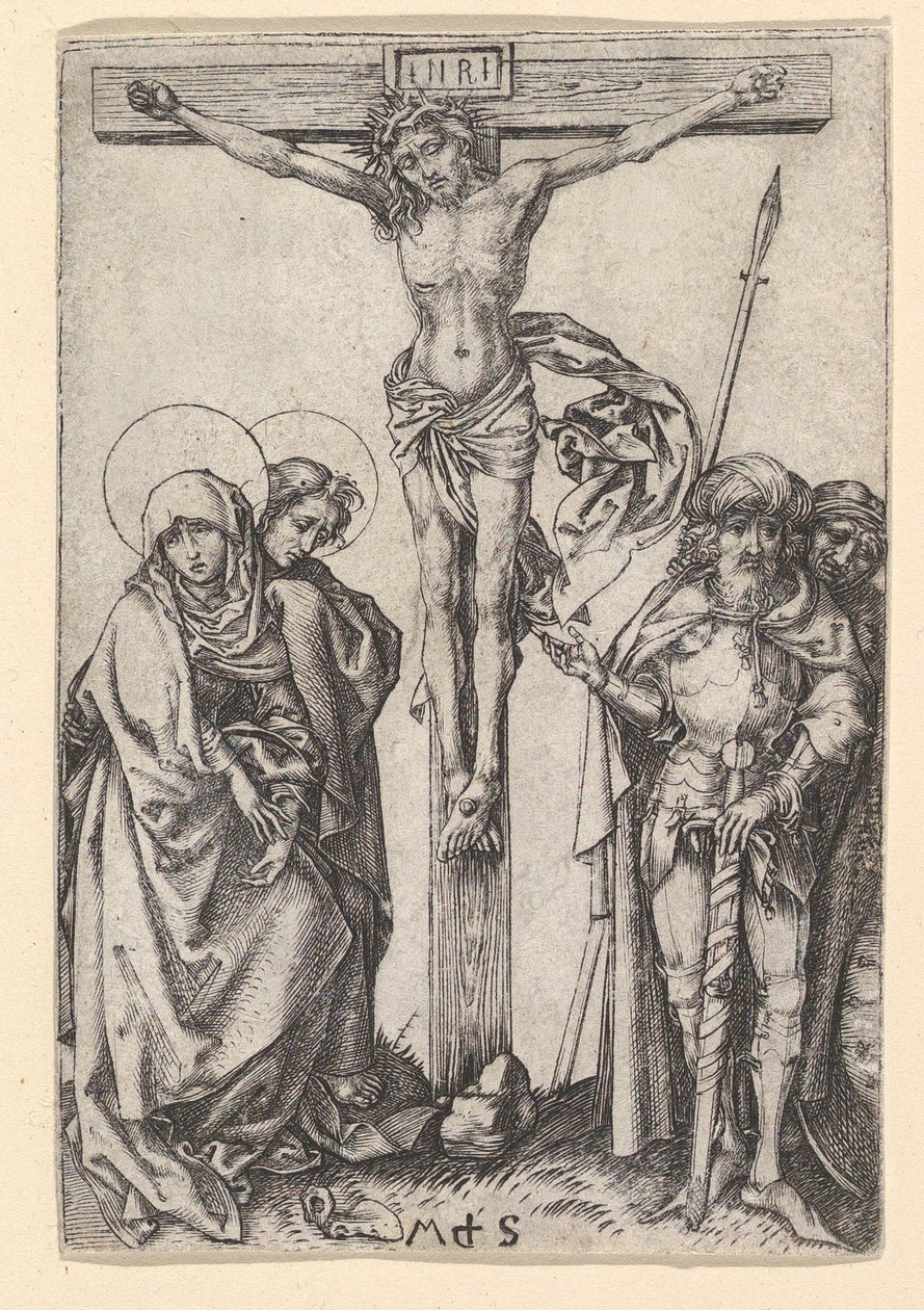 Korsfästelsen, ca. 1435-1491. av Martin Schongauer