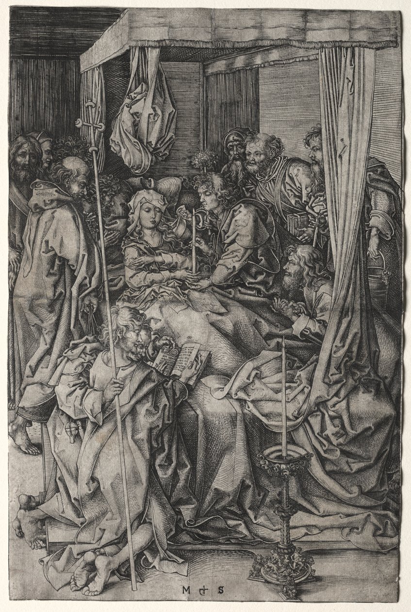 Jungfruns död av Martin Schongauer