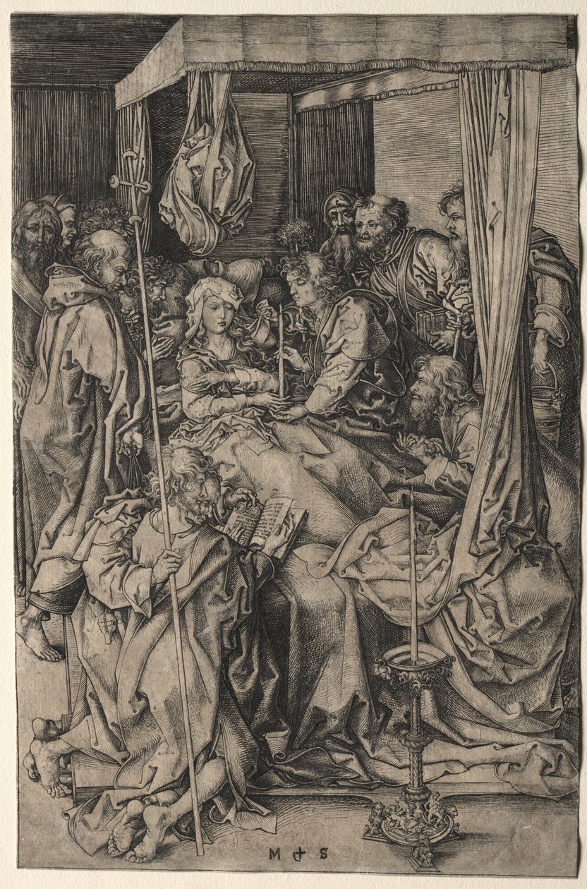 Jungfruns död. av Martin Schongauer