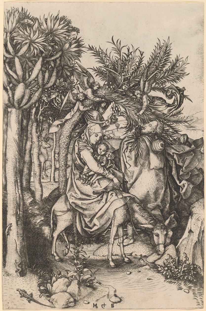 Flygningen till Egypten av Martin Schongauer