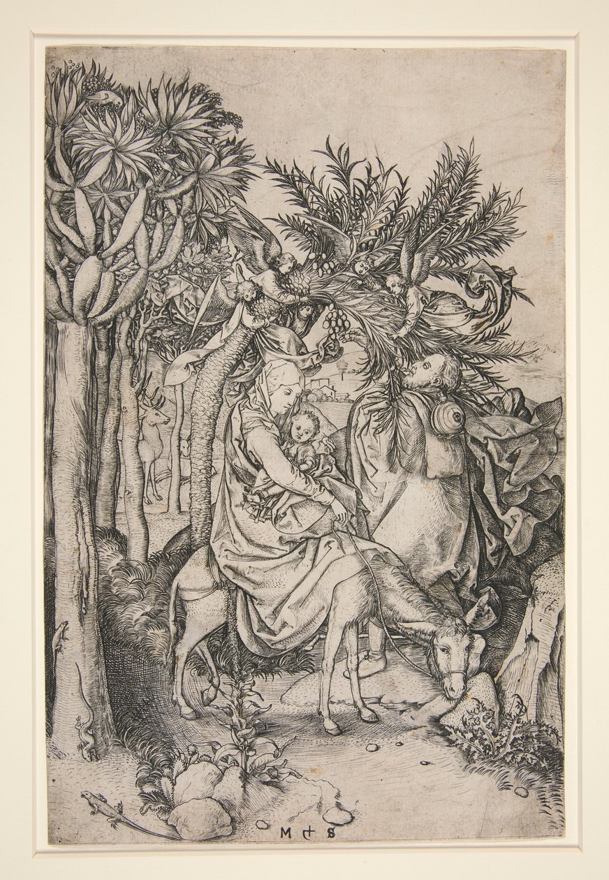 Flygningen till Egypten av Martin Schongauer