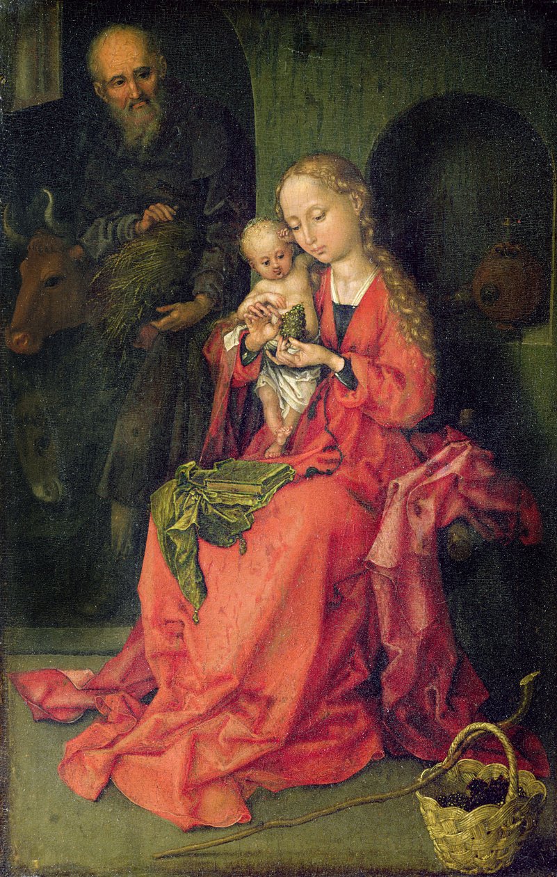 Den heliga familjen, ca 1480-90 av Martin Schongauer