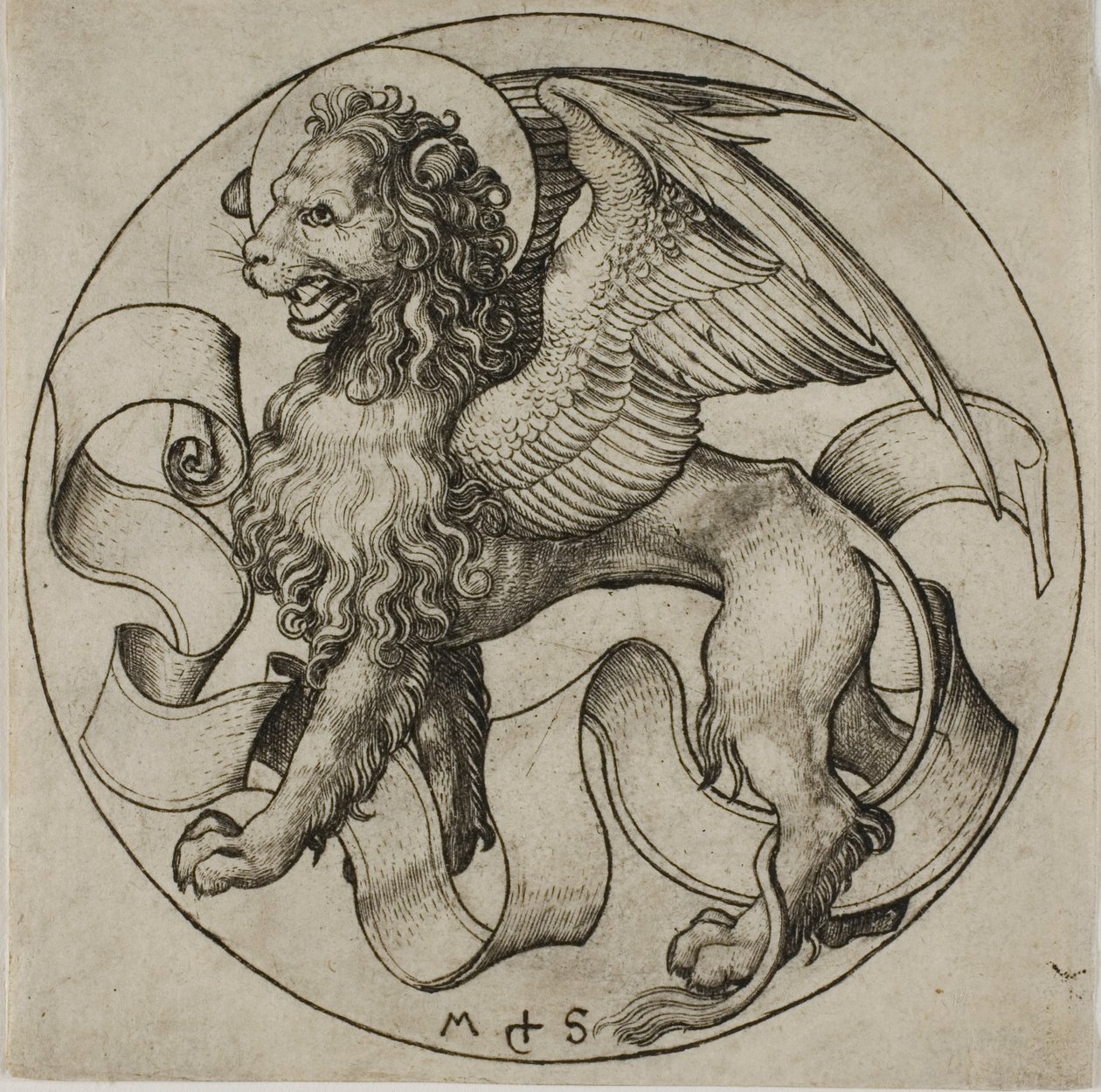 Lejonet av Sankt Markus av Martin Schongauer