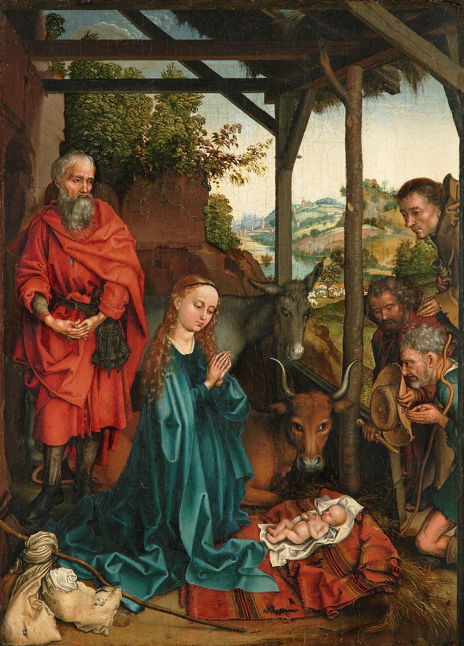 Kristi födelse med herdarnas tillbedjan av Martin Schongauer