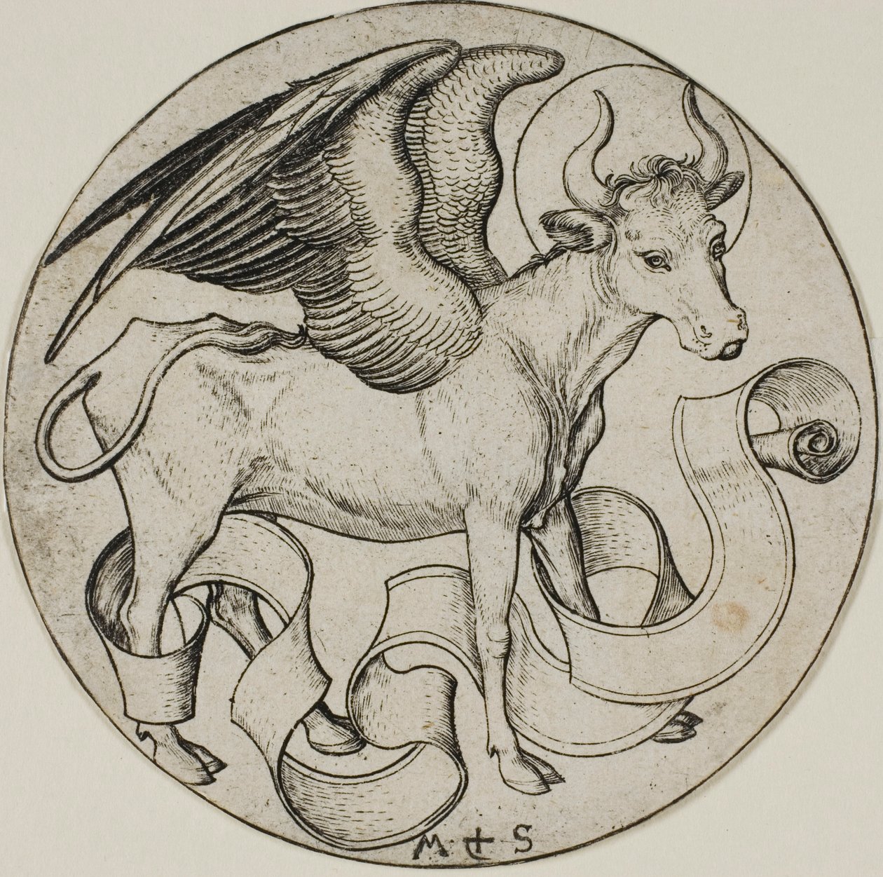 Oxen av Sankt Lukas av Martin Schongauer