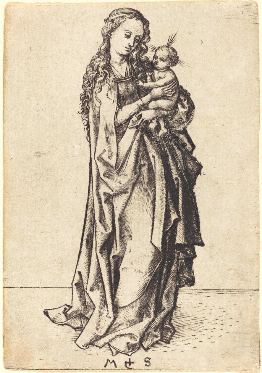 Den lilla madonnan och barnet av Martin Schongauer