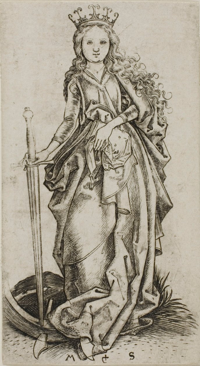 Den lilla heliga Katarina av Martin Schongauer