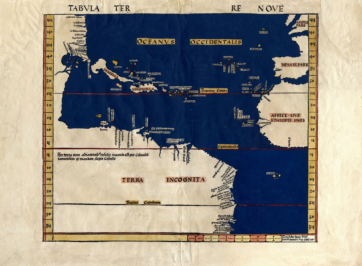 Tabula Terre Nio av Martin & Schött Johann Waldseemüller