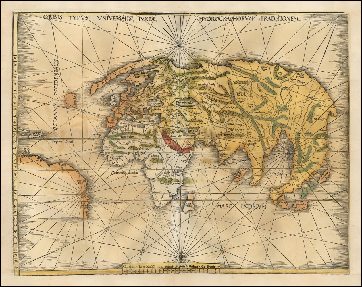 1513 års världskarta av Martin Waldseemüller av Martin Waldseemuller