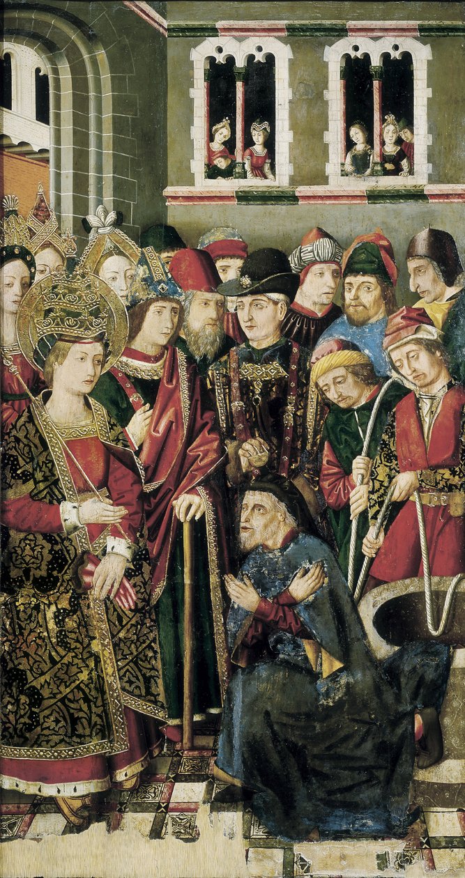 Sankta Helene frågar juden Judas var är det sanna korset av Martín Bernat and Miguel Jiménez