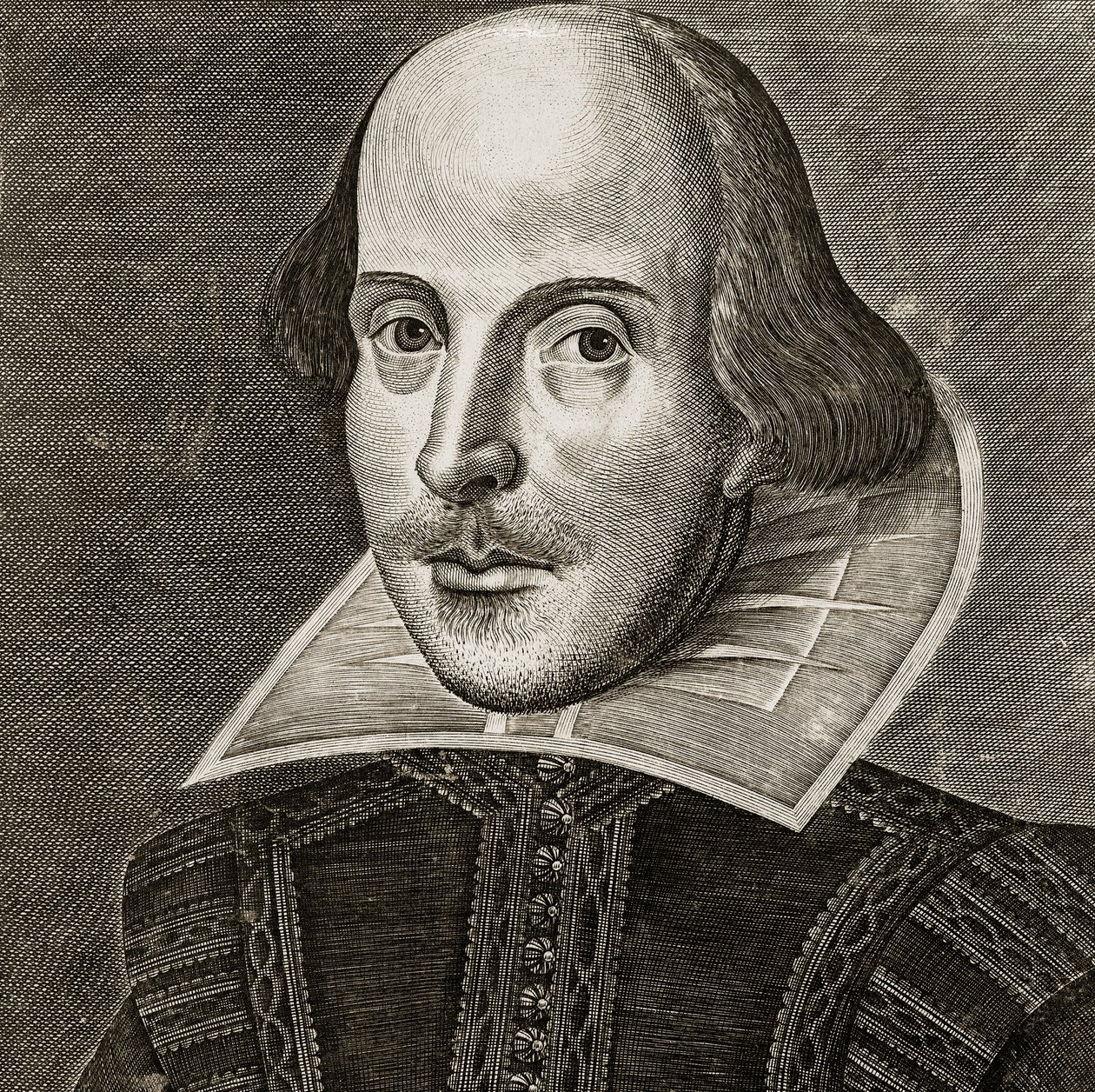 Porträtt av William Shakespeare av Martin Droeshout av Martin the elder Droeshout