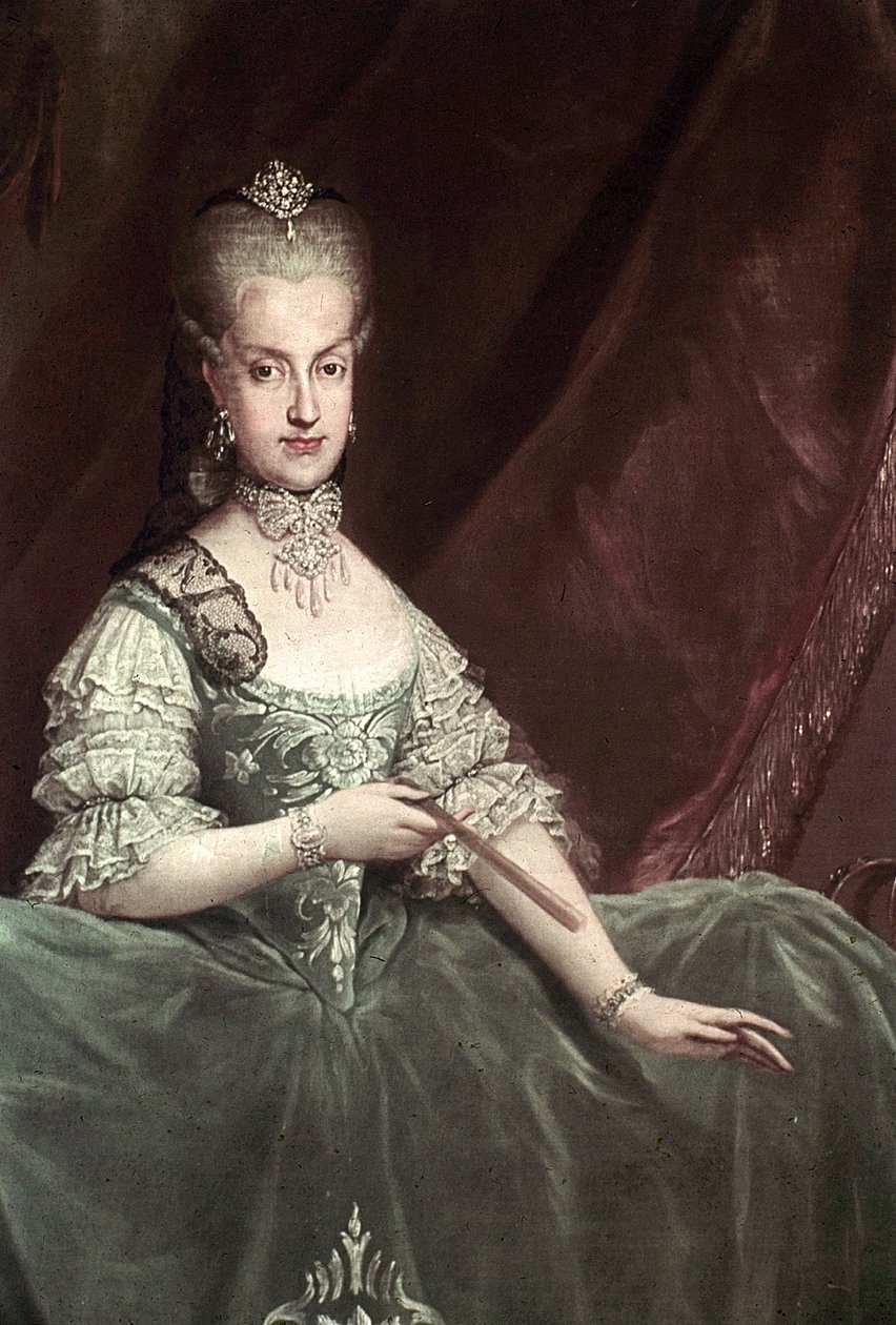 Porträtt av Maria Carolina av Österrike av Martin van Meytens
