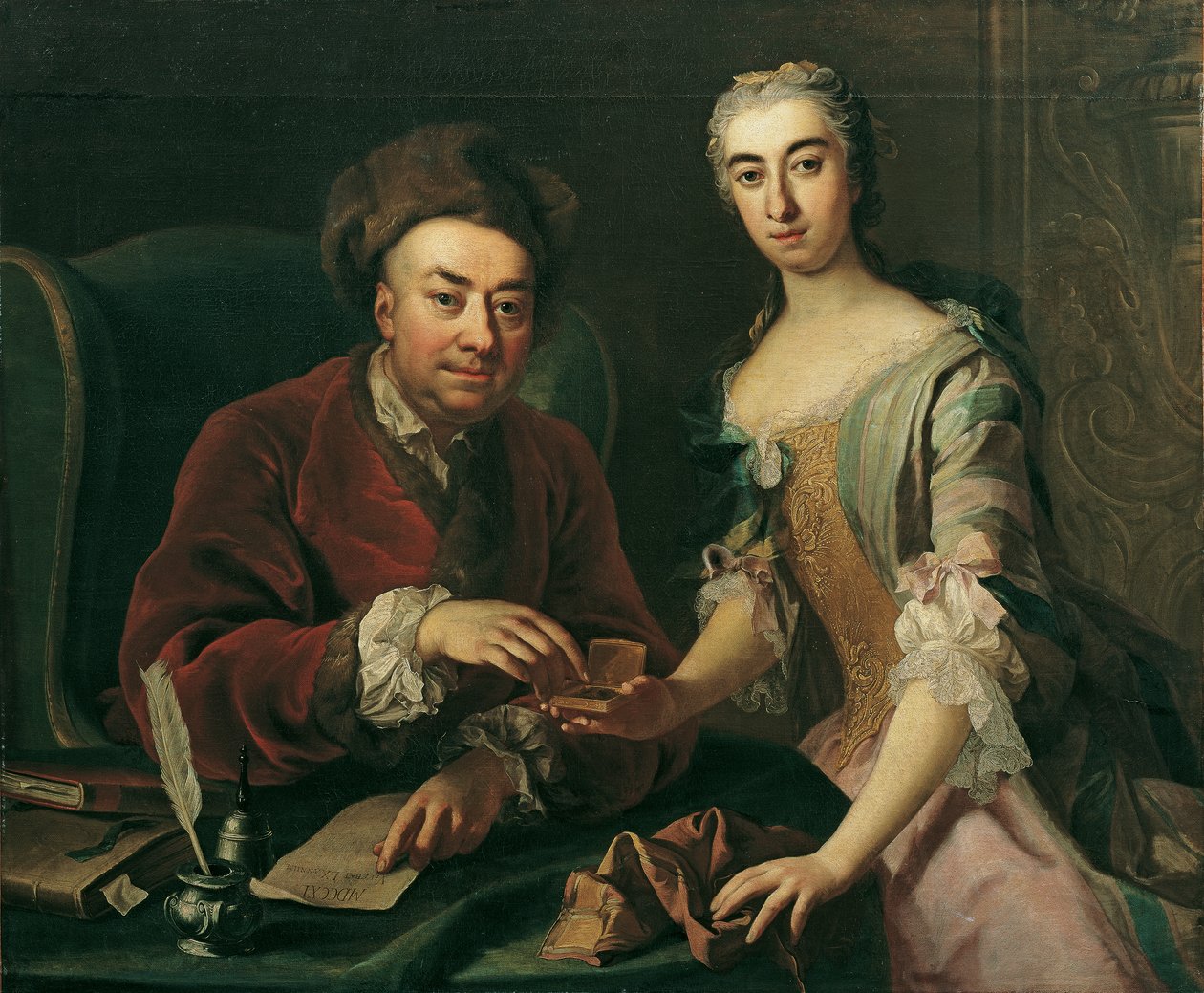 dubbelporträtt av Martin van Meytens d. J.