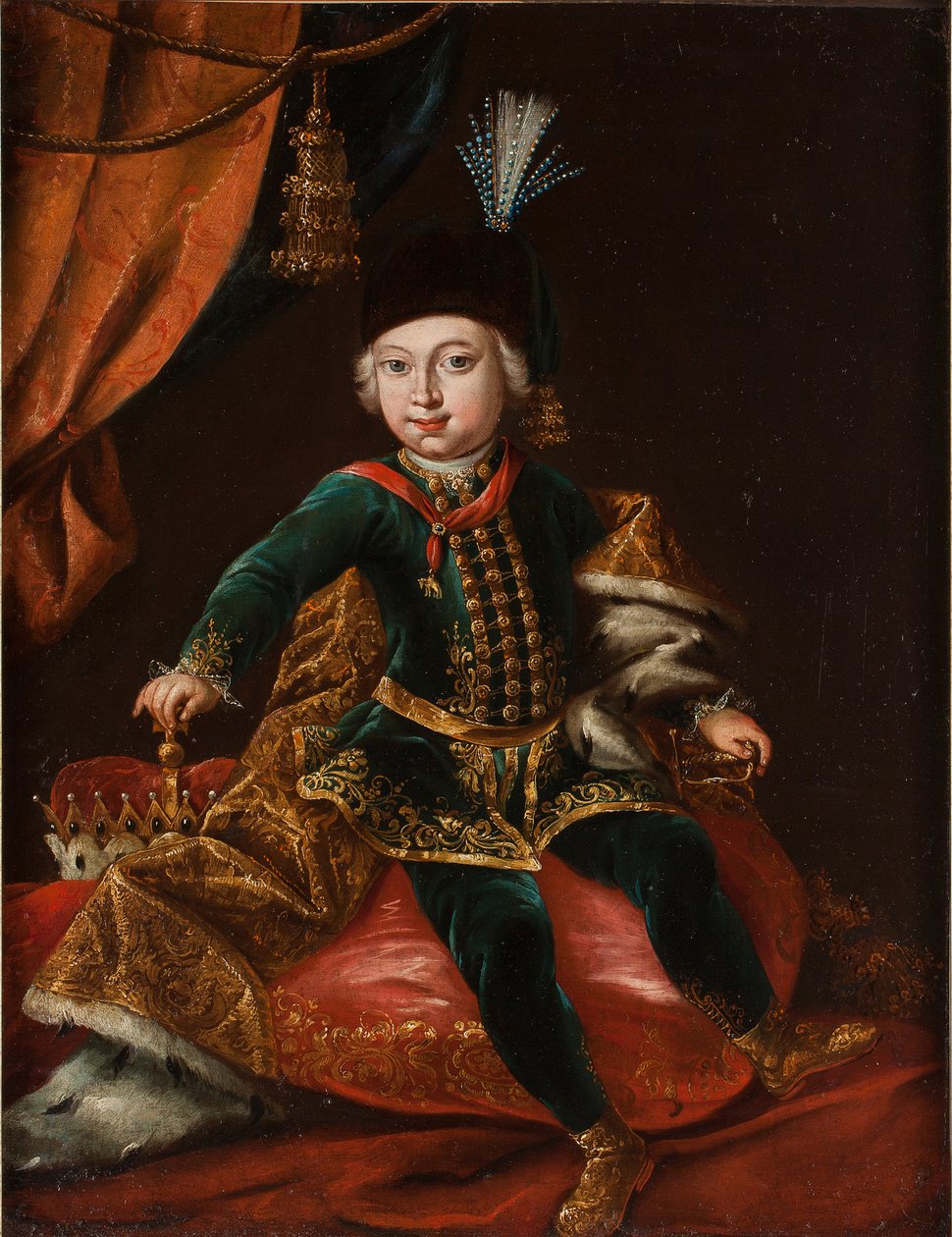 Porträtt av kejsar Josef II 1741-1790 som barn av Martin van Meytens the Younger