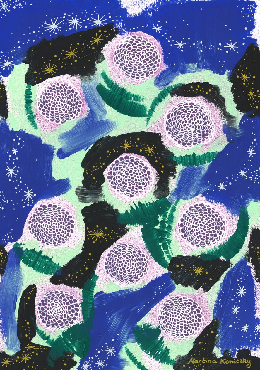 Camouflage Night Flowers (hyllning till Joseph von Eichendorff) av Martina Konitzky