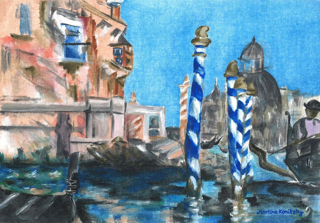 Canal Grande (hyllning till Edouard Manet) av Martina Konitzky