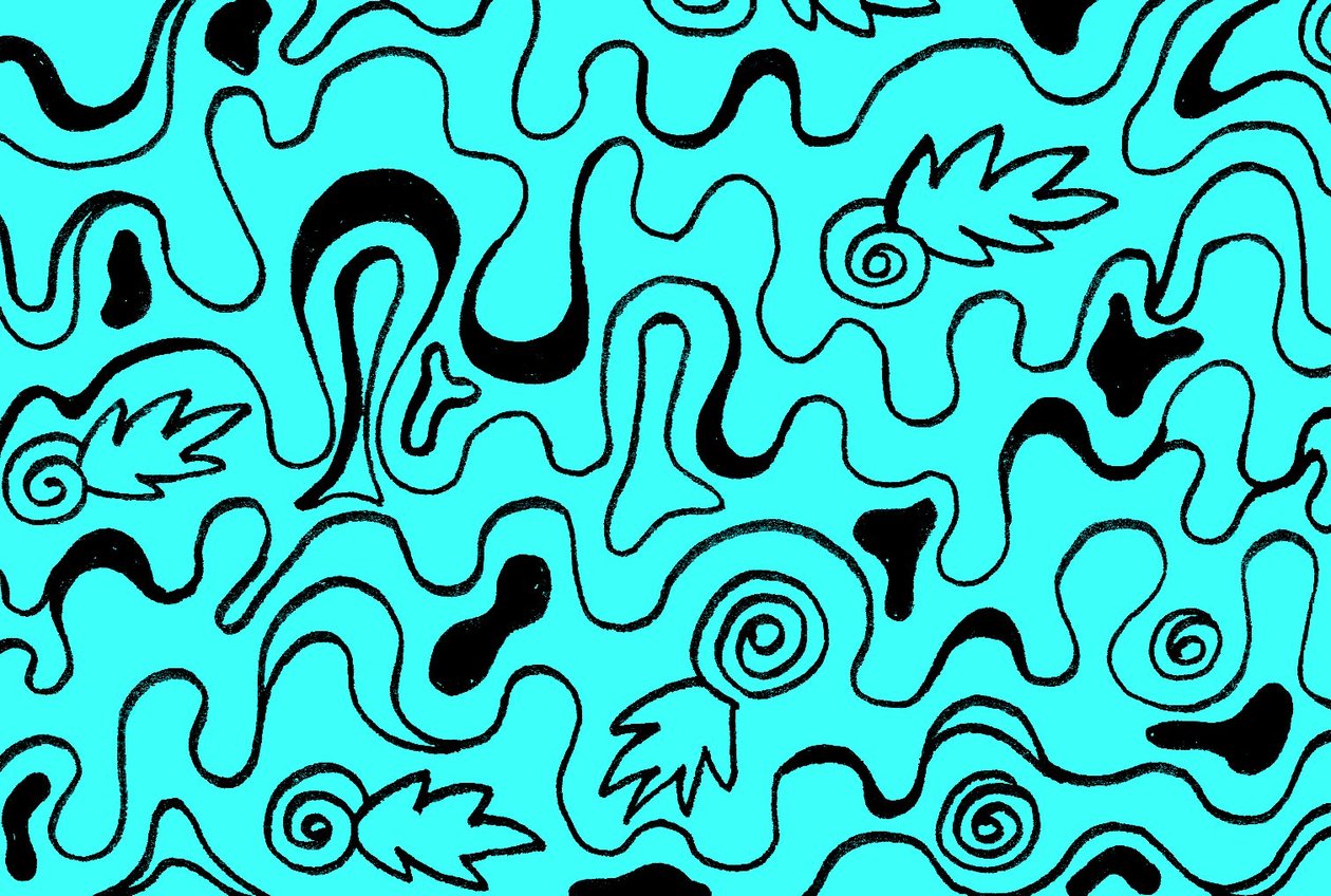 Maj 1988 Animation Turquoise Black av Martina Konitzky