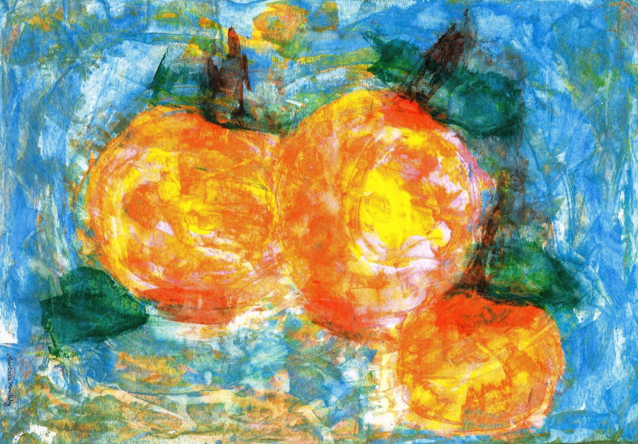 Orange bär på vintern av Martina Konitzky