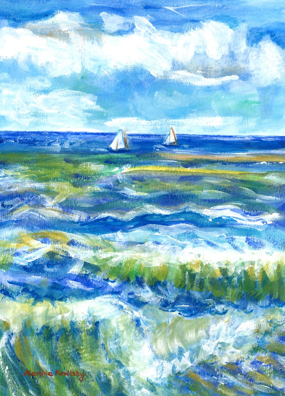 Saintes-Maries-de-la-Mer (hyllning till Vincent van Gogh) av Martina Konitzky