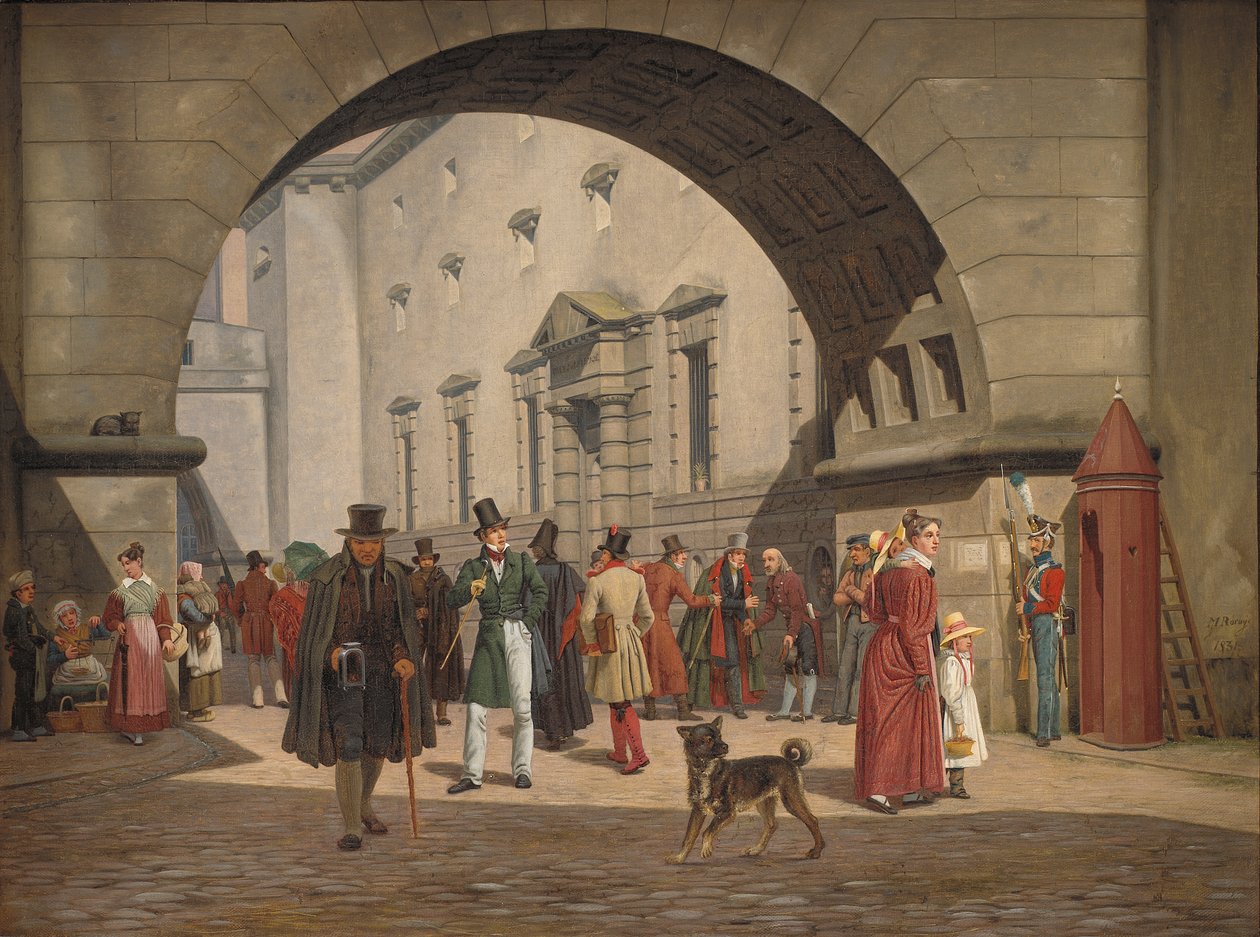 Fängelset i Köpenhamn, 1831 av Martinus Rorbye