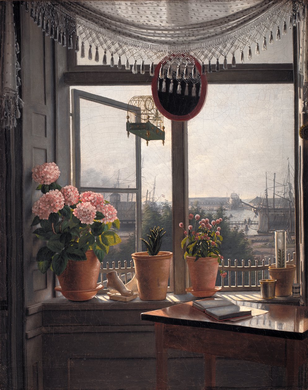 Utsikt från konstnärens rum, ca 1825 av Martinus Rorbye