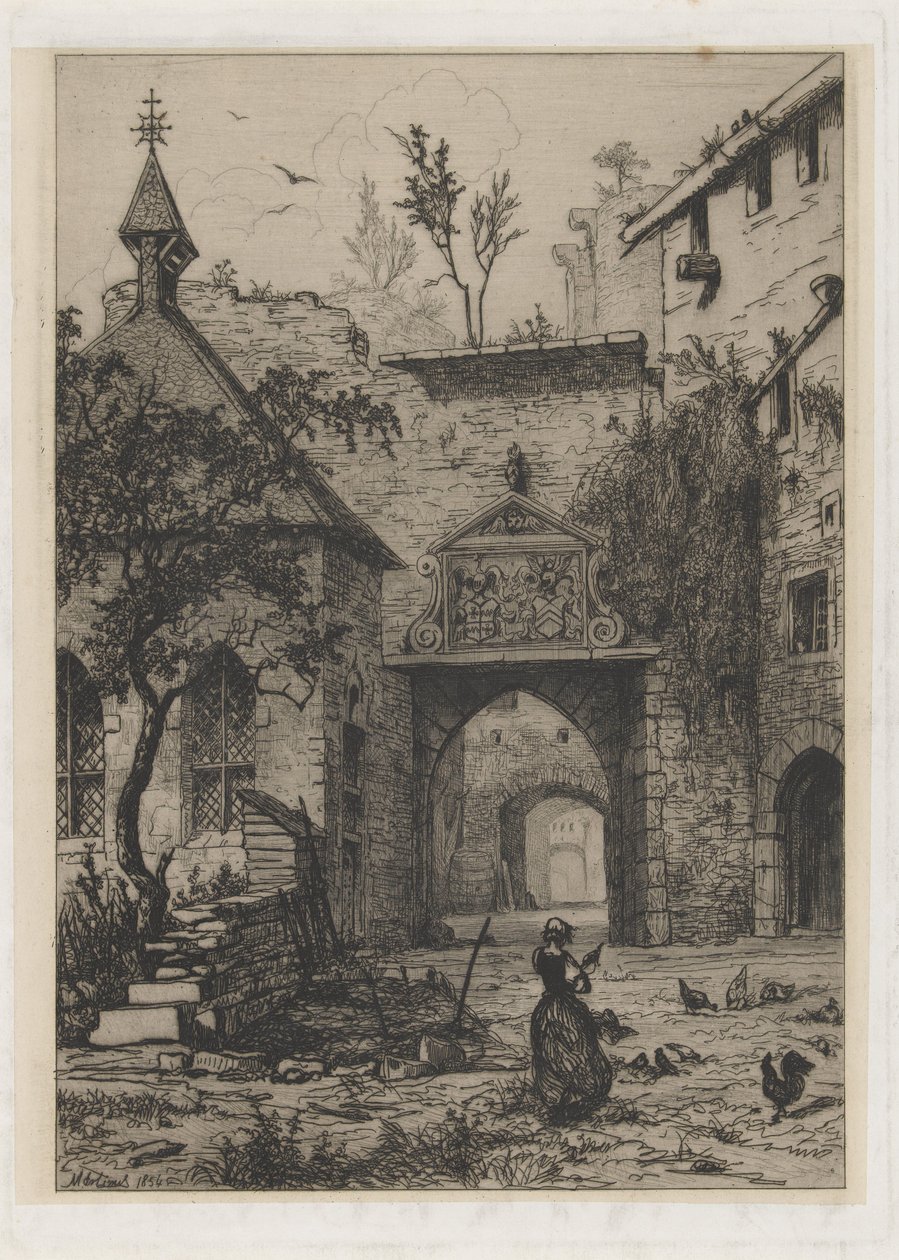 Ingång till Hollenfeltz Slott av Martinus Antonius Kuytenbrouwer jr.
