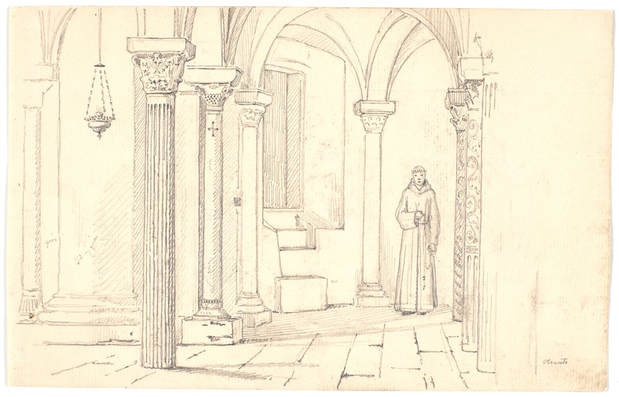 Cathedral Crypt, Otranto av Martinus Rørbye