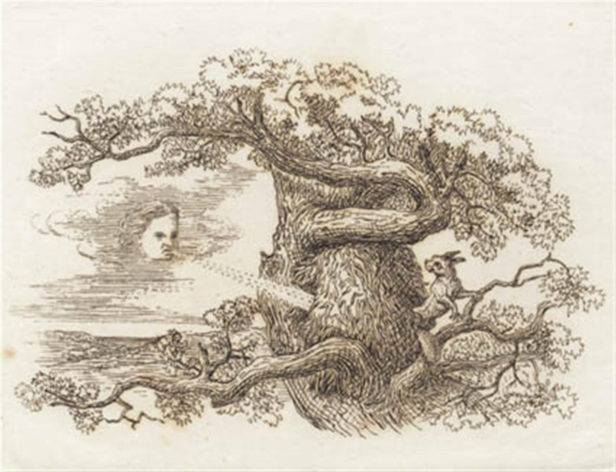 Illustration till "Halvhundra fabler för barn" av Hey av Martinus Rørbye