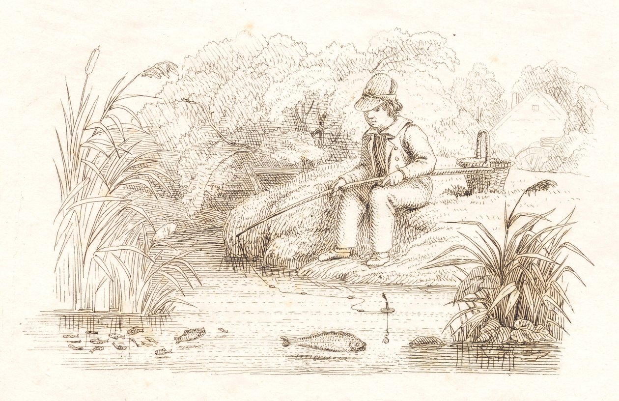 Illustration till "Halvhundra fabler för barn" av Hey av Martinus Rørbye