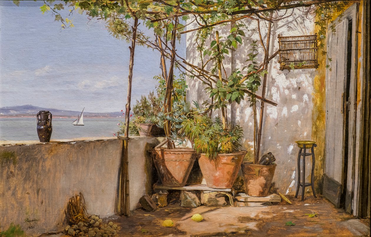 Loggia, Procida av Martinus Rorbye