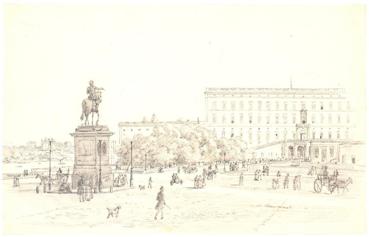Stockholms slott av Martinus Rørbye