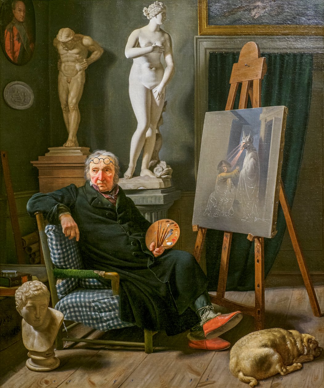 Målaren Christian August Lorentzen av Martinus Rorbye